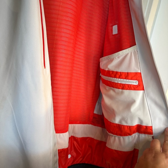 Patagonia Powder Bowl Insulated Lt Grey/Drk Grey Red Trim Gortex Jacket,Medium - Picture 7 of 11